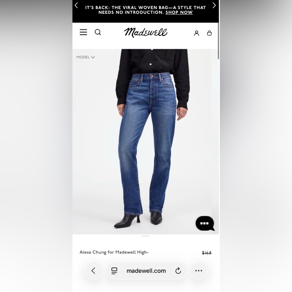 Madewell Women's Straight-Leg Jeans in Medium Blue